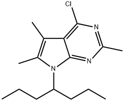 4-Chloro-7-(heptan-4-yl)-2,5,6-trimethyl-7H-pyrrolo[2,3-d]pyrimidine|