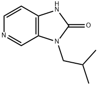 3-(2-methylpropyl)-1H,2H,3H-imidazo[4,5-c]pyridin-2-one Struktur