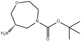 (S)-4-Boc-6-Amino-[1,4]oxazepane Struktur