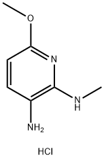 6-Methoxy-N2-methylpyridine-2,3-diamine hydrochloride Struktur