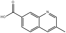 3-methylquinoline-7-carboxylic acid Struktur