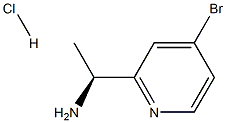 (S)-1-(4-bromopyridin-2-yl)ethan-1-amine hydrochloride Struktur