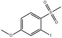 2-Iodo-1-methanesulfonyl-4-methoxy-benzene Struktur