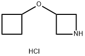 3-Cyclobutoxy-azetidine hydrochloride Struktur