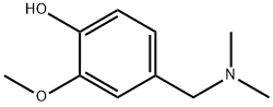 4-[(dimethylamino)methyl]-2-methoxyphenol Struktur