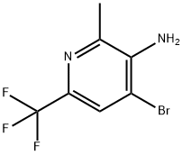 4-Bromo-2-methyl-6-trifluoromethyl-pyridin-3-ylamine Struktur