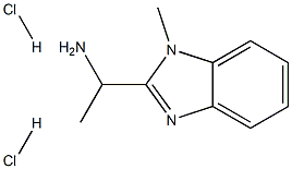 1-(1-methyl-1H-1,3-benzodiazol-2-yl)ethan-1-amine dihydrochloride Struktur