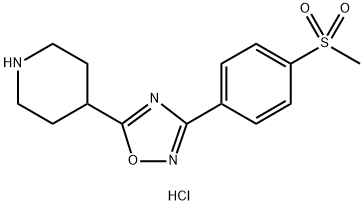 3-[4-(Methylsulfonyl)phenyl]-5-(4-piperidyl)-1,2,4-oxadiazole Hydrochloride Struktur