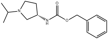 benzyl N-[(3S)-1-(propan-2-yl)pyrrolidin-3-yl]carbamate Struktur