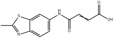 (Z)-4-((2-methylbenzo[d]thiazol-6-yl)amino)-4-oxobut-2-enoic acid Struktur