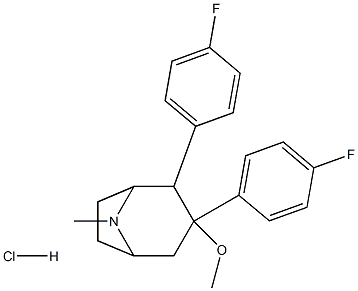 -Bis-(4-fluorophenyl) methoxytropane hydrochloride Struktur