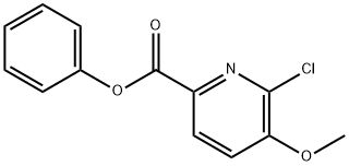 Phenyl 6-chloro-5-methoxypicolinate Struktur