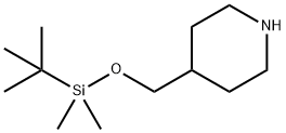 4-((tert-butyldimethylsilyloxy)methyl)piperidine Struktur