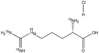 L-ARGININE:HCL (15N4) 結(jié)構(gòu)式