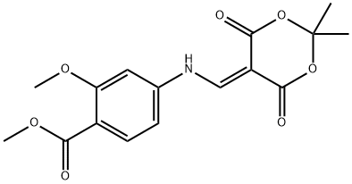 4-[(2,2-Dimethyl-4,6-dioxo-[1,3]dioxan-5-ylidenemethyl)-amino]-2-methoxy-benzoic acid methyl ester