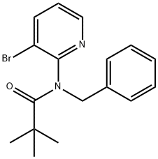 N-benzyl-N-(3-bromopyridin-2-yl)pivalamide Struktur