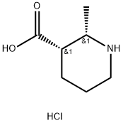 2S,3S-2-Methyl-piperidine-3-carboxylic acid hydrochloride Struktur