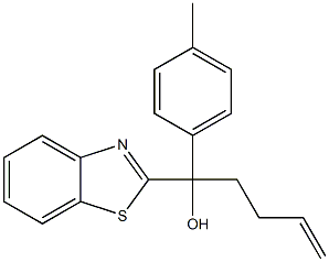 1-(benzo[d]thiazol-2-yl)-1-(p-tolyl)pent-4-en-1-ol Struktur