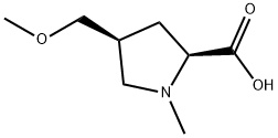 (2S,4S)-4-(methoxymethyl)-1-methylpyrrolidine
-2-carboxylic acid Struktur