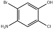 4-Amino-5-bromo-2-chloro-phenol Struktur