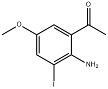 1-(2-Amino-3-iodo-5-methoxy-phenyl)-ethanone Struktur