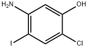 5-Amino-2-chloro-4-iodo-phenol Struktur