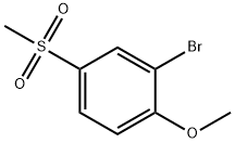 2-bromo-1-methoxy-4-(methylsulfonyl)benzene Struktur