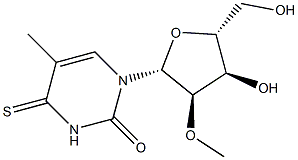 2'-O-Methyl-5-methyl-4-thiouridine Struktur