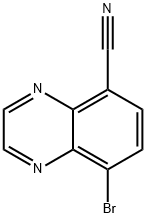 8-Bromoquinoxaline-5-carbonitrile Struktur