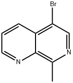 5-Bromo-8-methyl-1,7-naphthyridine Struktur