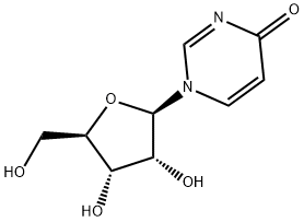 1-beta-D-Ribofuranosyl-4(1H)-pyrimidinone Struktur