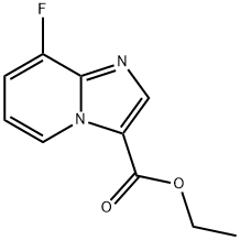 8-Fluoro-imidazo[1,2-a]pyridine-3-carboxylic acid ethyl ester Struktur