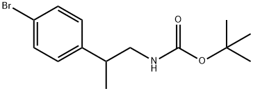 tert-butyl 2-(4-bromophenyl)propylcarbamate Struktur