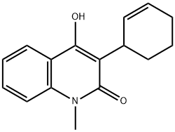 3-(Cyclohex-2-en-1-yl)-4-hydroxy-1-methylquinolin-2(1H)-one Struktur