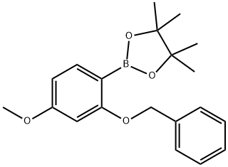 2-(Benzyloxy)-4-methoxyphenylboronic acid pinacol ester Struktur