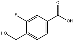 3-Fluoro-4-(Hydroxymethyl)Benzoic Acid Struktur