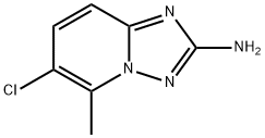 6-Chloro-5-methyl-[1,2,4]triazolo[1,5-a]pyridin-2-ylamine Struktur