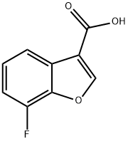 7-fluorobenzofuran-3-carboxylic acid Struktur