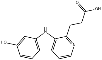 7-Hydroxy-beta-carboline-1-propionic acid Struktur