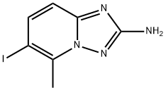 6-Iodo-5-methyl-[1,2,4]triazolo[1,5-a]pyridin-2-ylamine Struktur