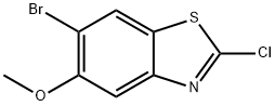 6-Bromo-2-chloro-5-methoxy-benzothiazole Struktur