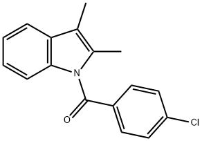 (4-Chlorophenyl)(2,3-dimethyl-1H-indol-1-yl)methanone Struktur