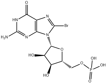 8-Bromoguanosine 5'-phosphate Struktur