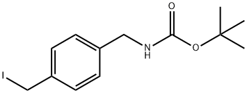 tert-Butyl 4-(iodomethyl)benzylcarbamate Struktur