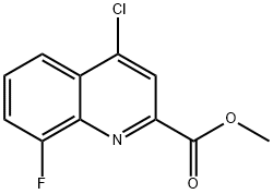 4-Chloro-8-fluoro-2-quinolinecarboxylic acid methyl ester Struktur