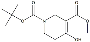 1-tert-butyl 3-methyl 4-hydroxy-5,6-dihydropyridine-1,3(2H)-dicarboxylate Struktur