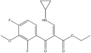 alpha-[(cyclopropylamino)methylene]-2,4-difluoro-3-methoxy-beta-oxo-benzenepropanoic acid ethyl ester