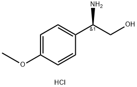 (R)-2-Amino-2-(4-methoxyphenyl)ethanol hydrochloride Struktur