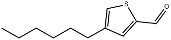 4-Hexylthiophene-2-carbaldehyde Struktur