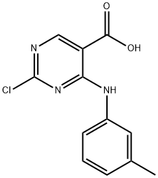 2-chloro-4-(m-tolylamino)pyrimidine-5-carboxylic acid Struktur